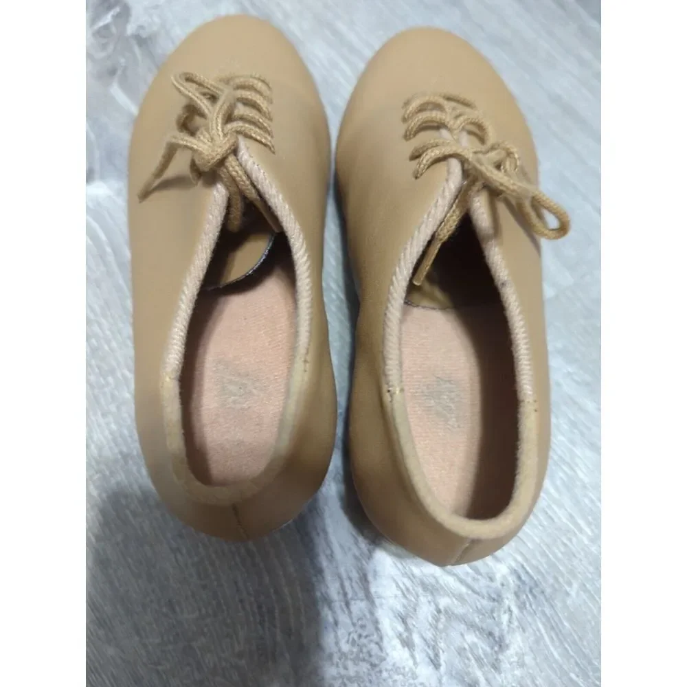 Leo Childs Oxford Tan Lace Up Jazz Tap‎ Shoes Size 12M